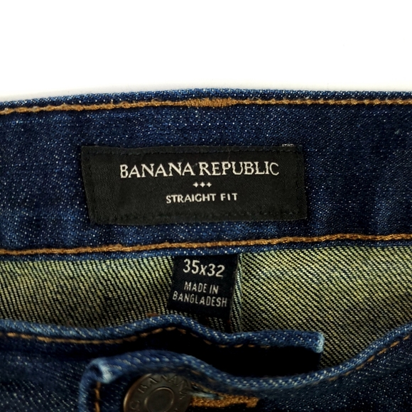 Men Banana Republic Straight Fit Jeans Size 35x32 - Picture 4 of 9